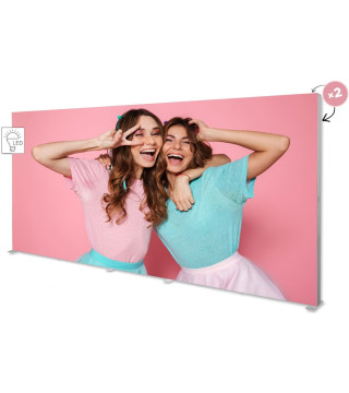 Cadre Lumineux Double Face – Plusieurs largeurs disponibles
 Dimension-500x250cm