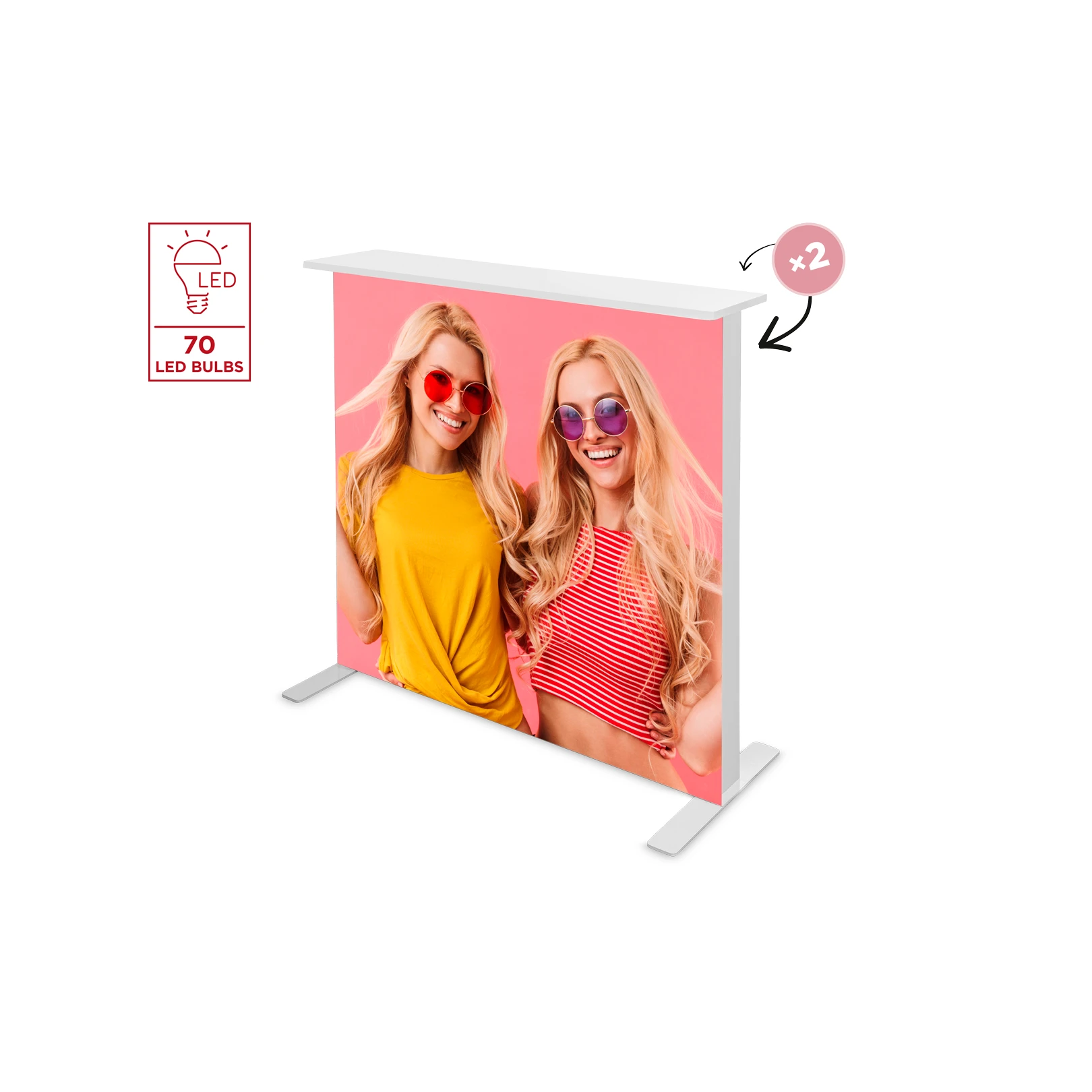 Comptoir Backlight rétroéclairé pour stand – vue 1