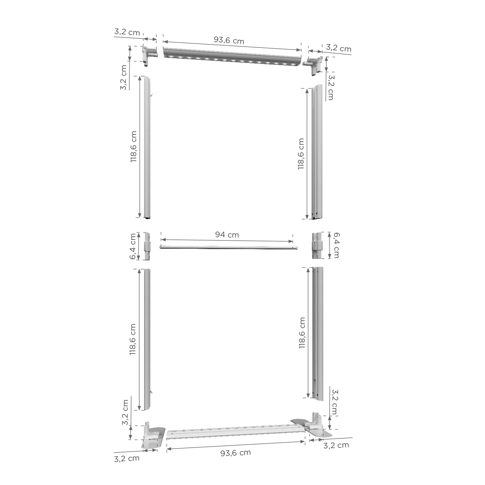 Mur d'images LED modulaire LUNIX™ – vue 4