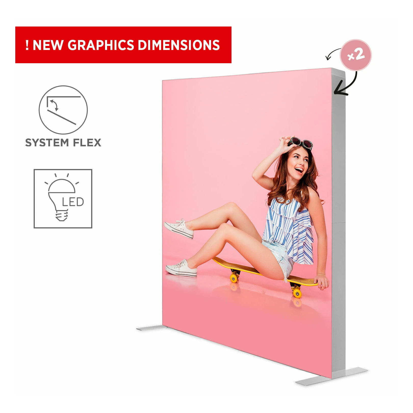 Mur publicitaire LED BOX™ PLUS – vue 1