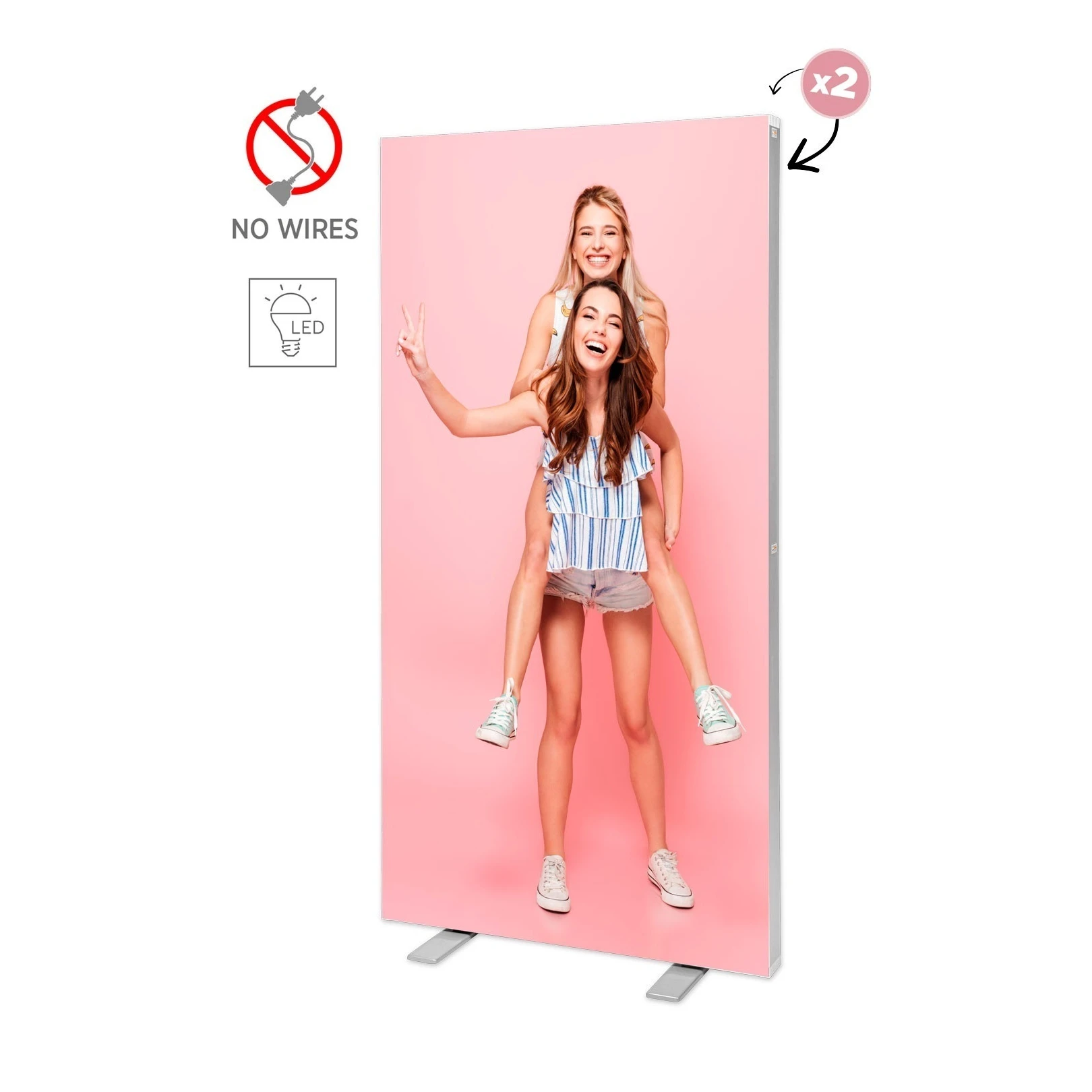 Mur d'images lumineux LED BOX™ – vue 1
