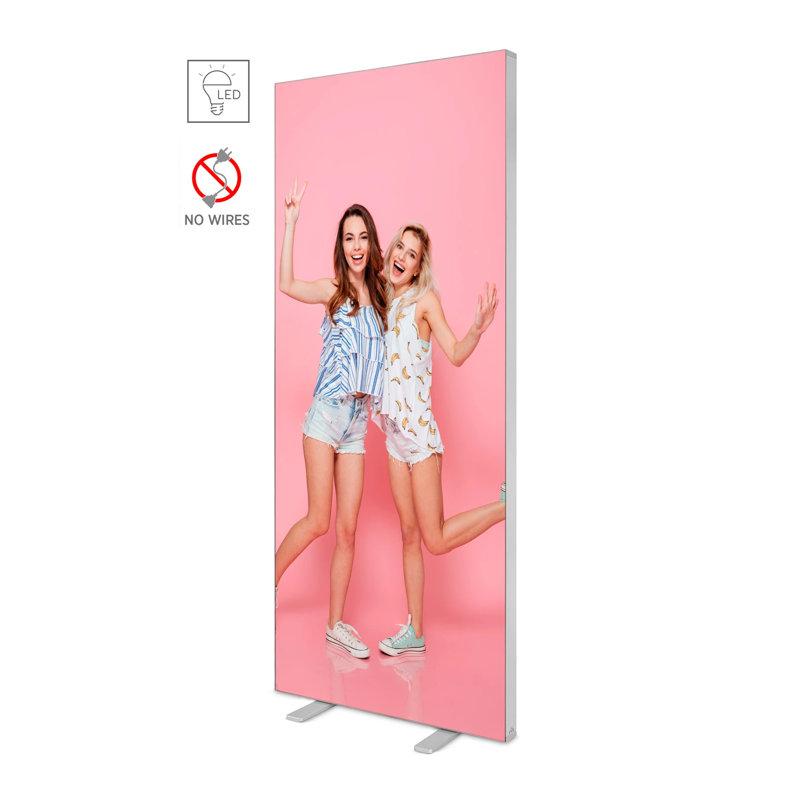 Caisson lumineux LED BOX™ Compact 85×200 cm – vue 1