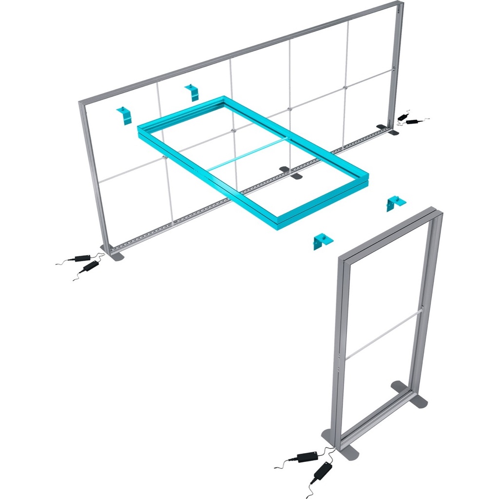 Toit pour stand d'exposition LUNIX™ – vue 2